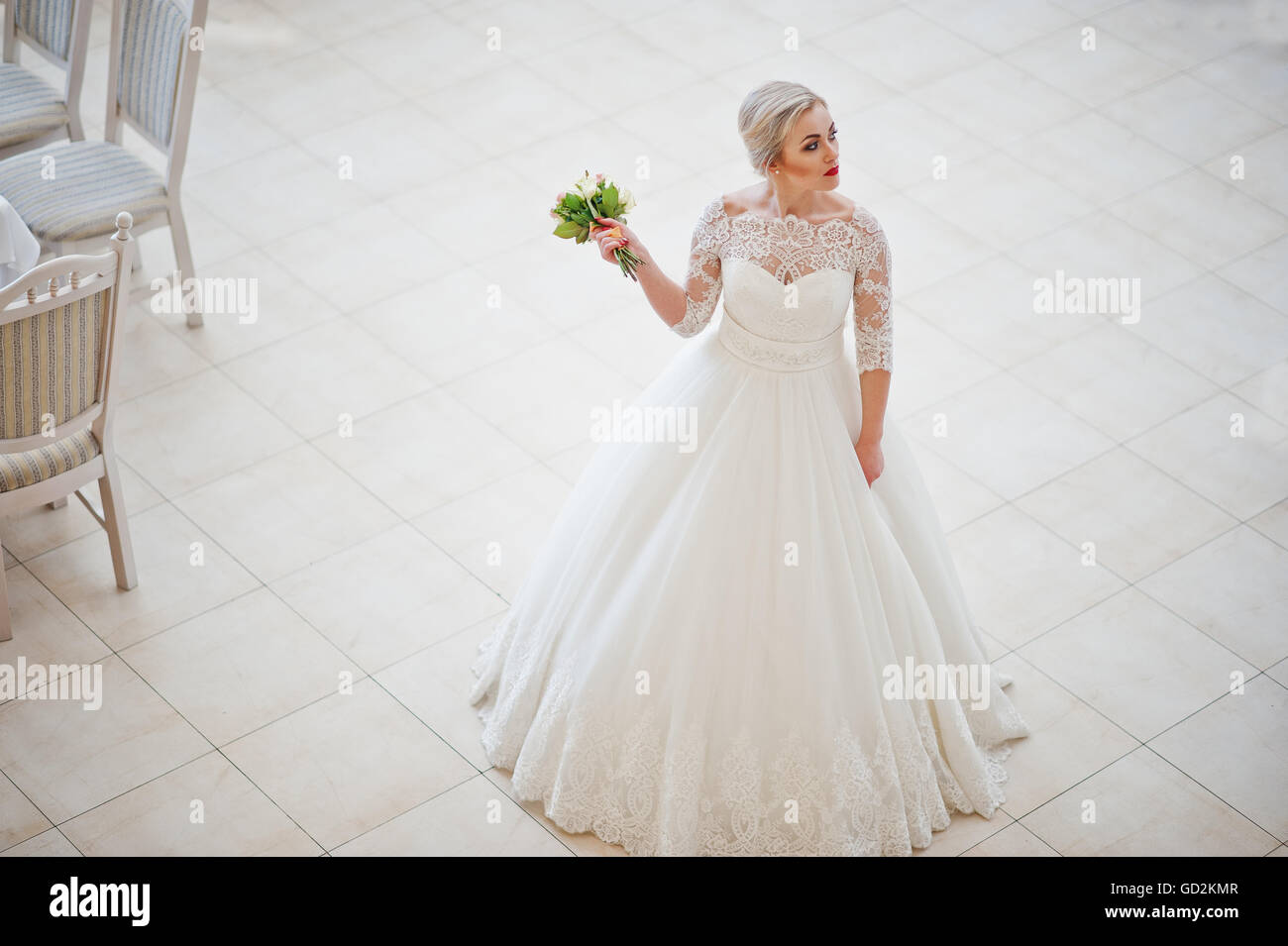 Cute blonde wedding hi-res stock photography and images - Alamy