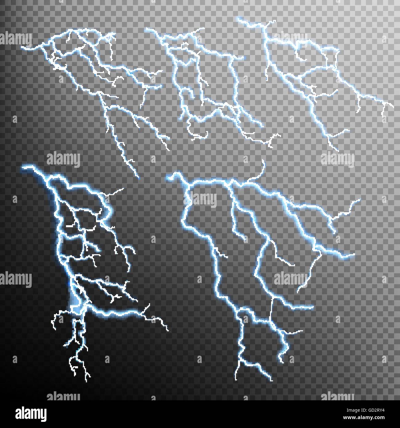 Set of lightning natural light. EPS 10 Stock Vector Image & Art Alamy