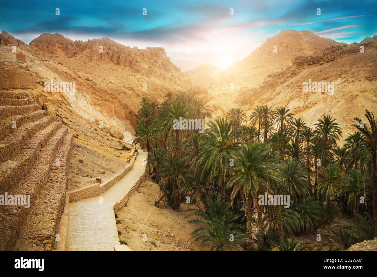 Lake With Waterfall At Tamerza Hi res Stock Photography And Images Alamy