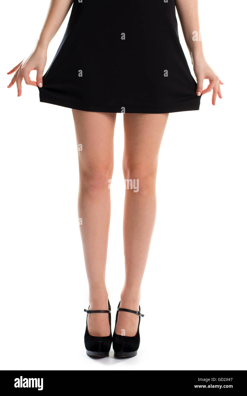 Woman holds dress with hands Stock Photo Alamy