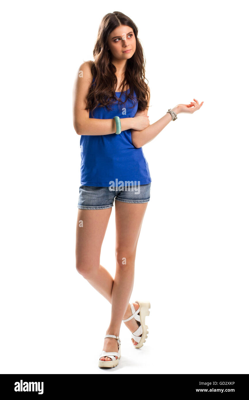 Girl in tank top hi-res stock photography and images - Alamy