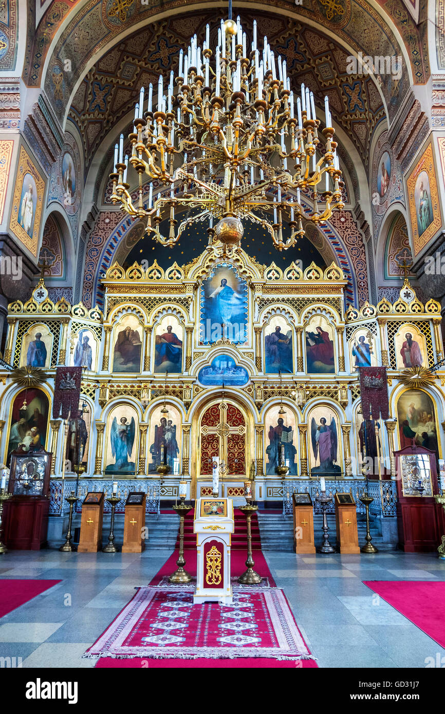 Finnish Orthodox Uspenski Cathedral Helsinki Finland Stock Photo Alamy