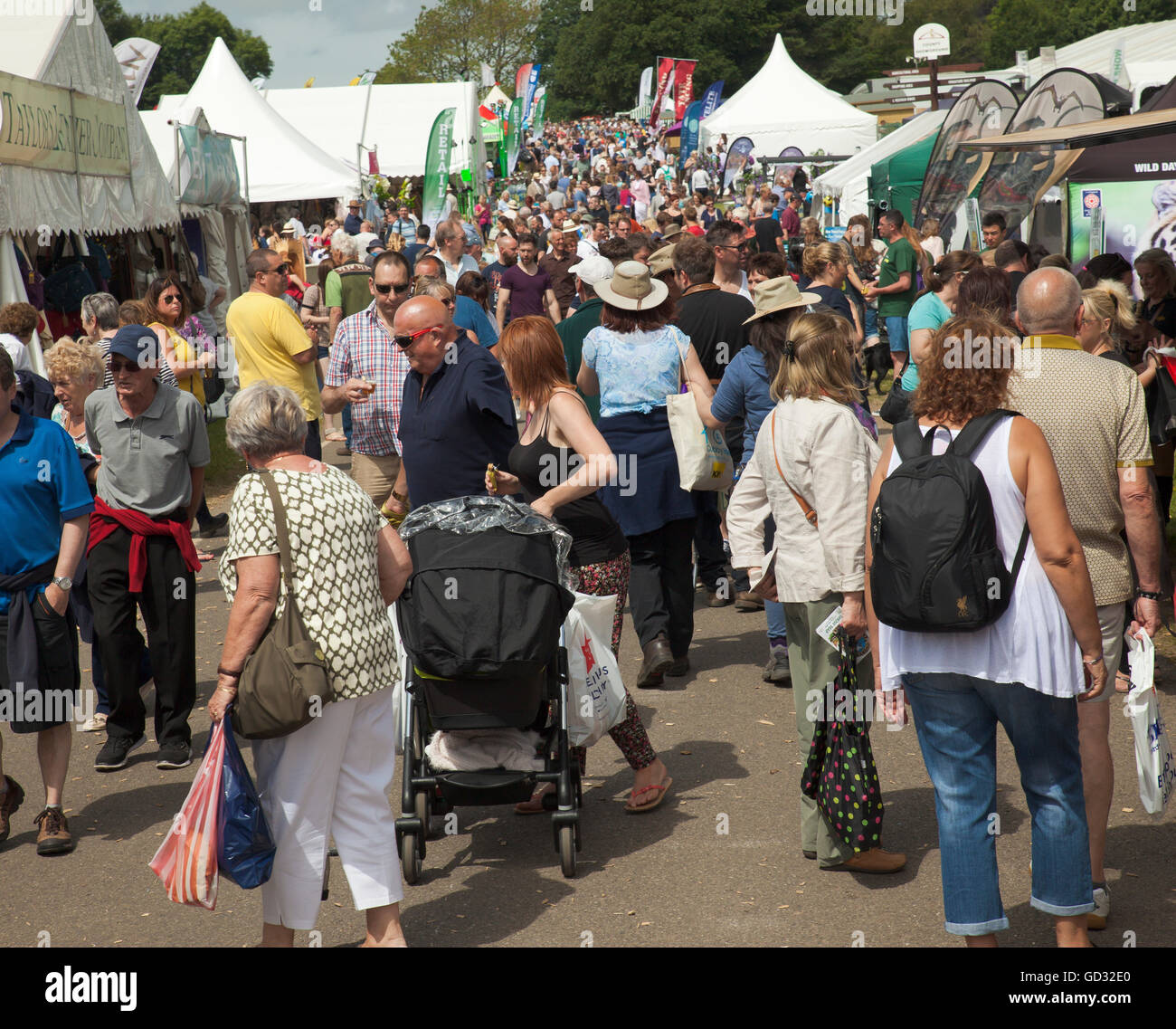 Kent County Show crowds. Stock Photo