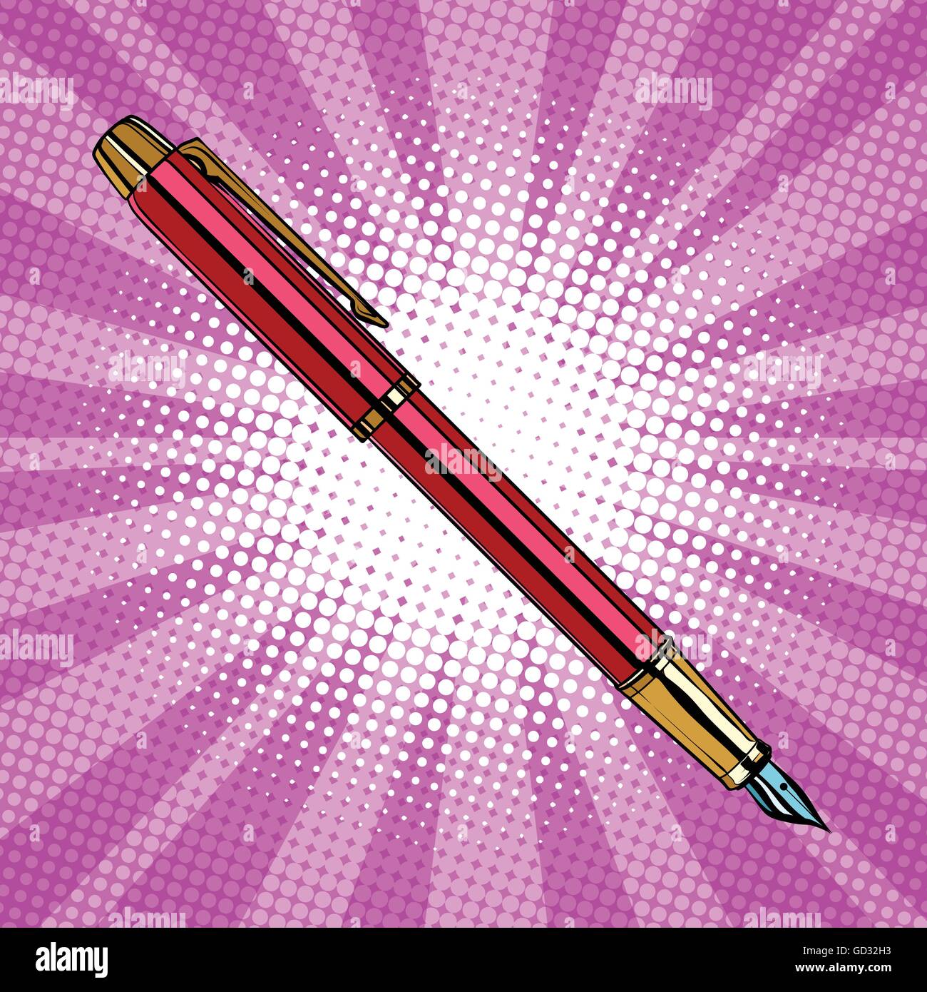 Expensive ink pen business accessory Stock Vector Image & Art - Alamy