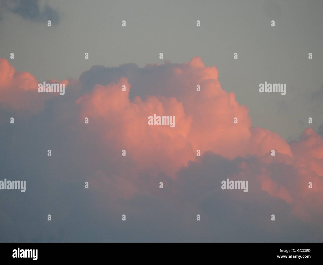 cloud, cumulus nimbus, evening, red, biblical, sunset, evening, The