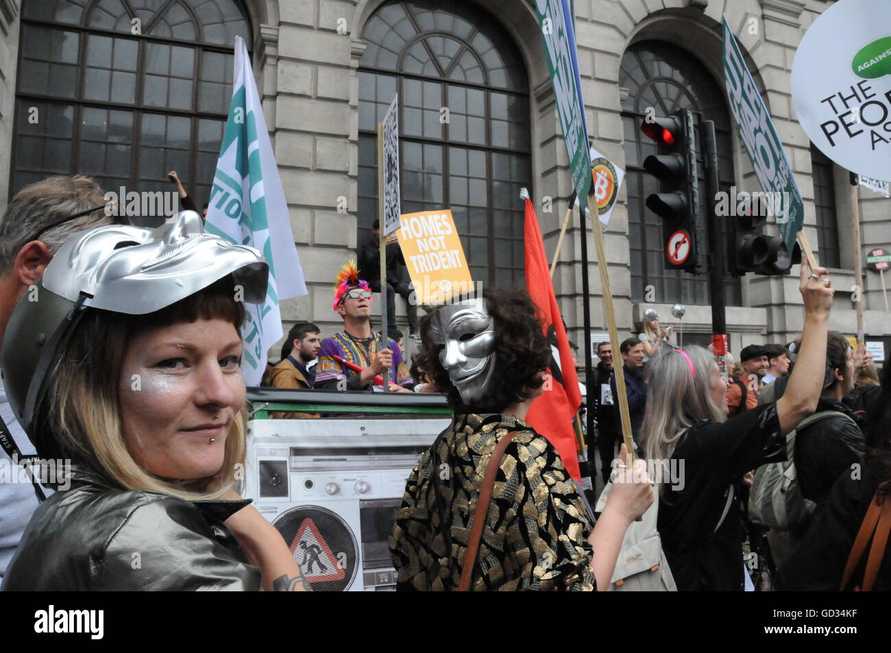 The Peoples' Assembly March, London, UK Stock Photo