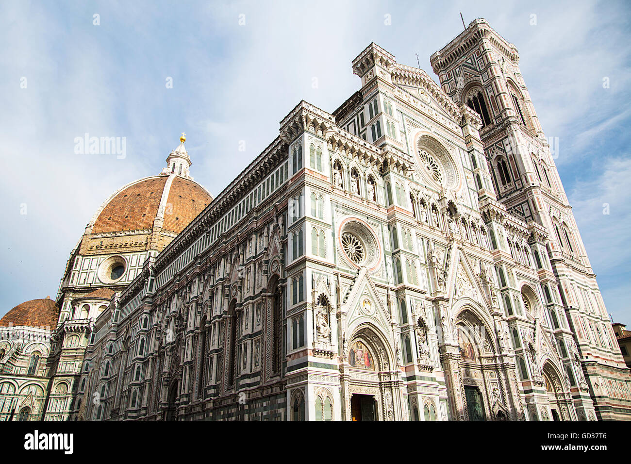 Detail of the Cattedrale di Santa Maria del Fiore in Florence, Italy Stock Photo