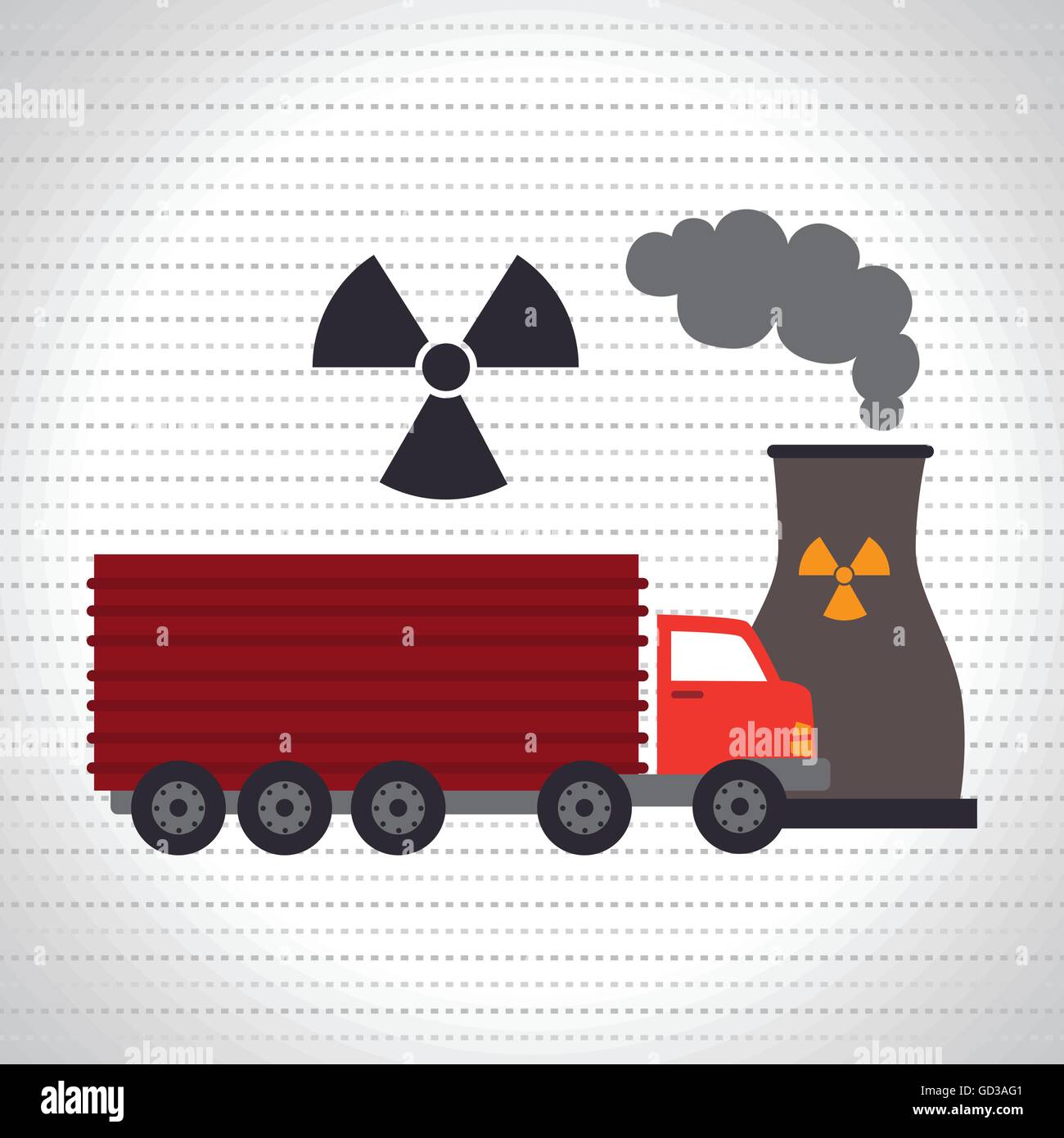 truck and reactor isolated icon design Stock Vector Image & Art - Alamy