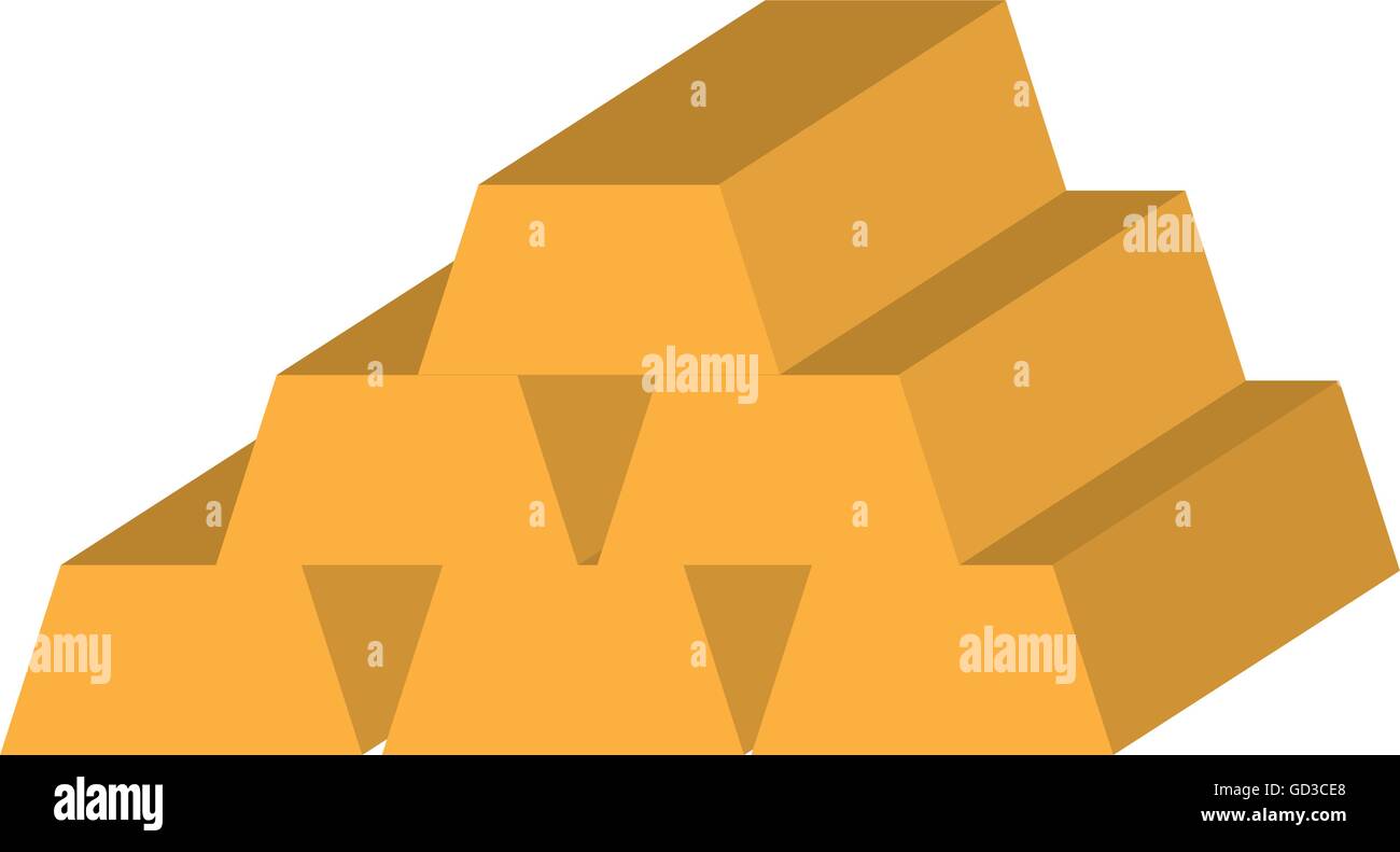 gold ingot isolated icon design Stock Vector Image & Art - Alamy