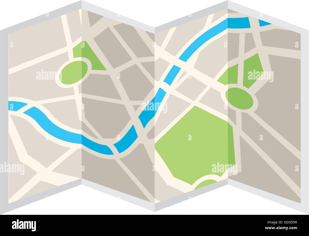paper map isolated icon design Stock Vector Image & Art - Alamy