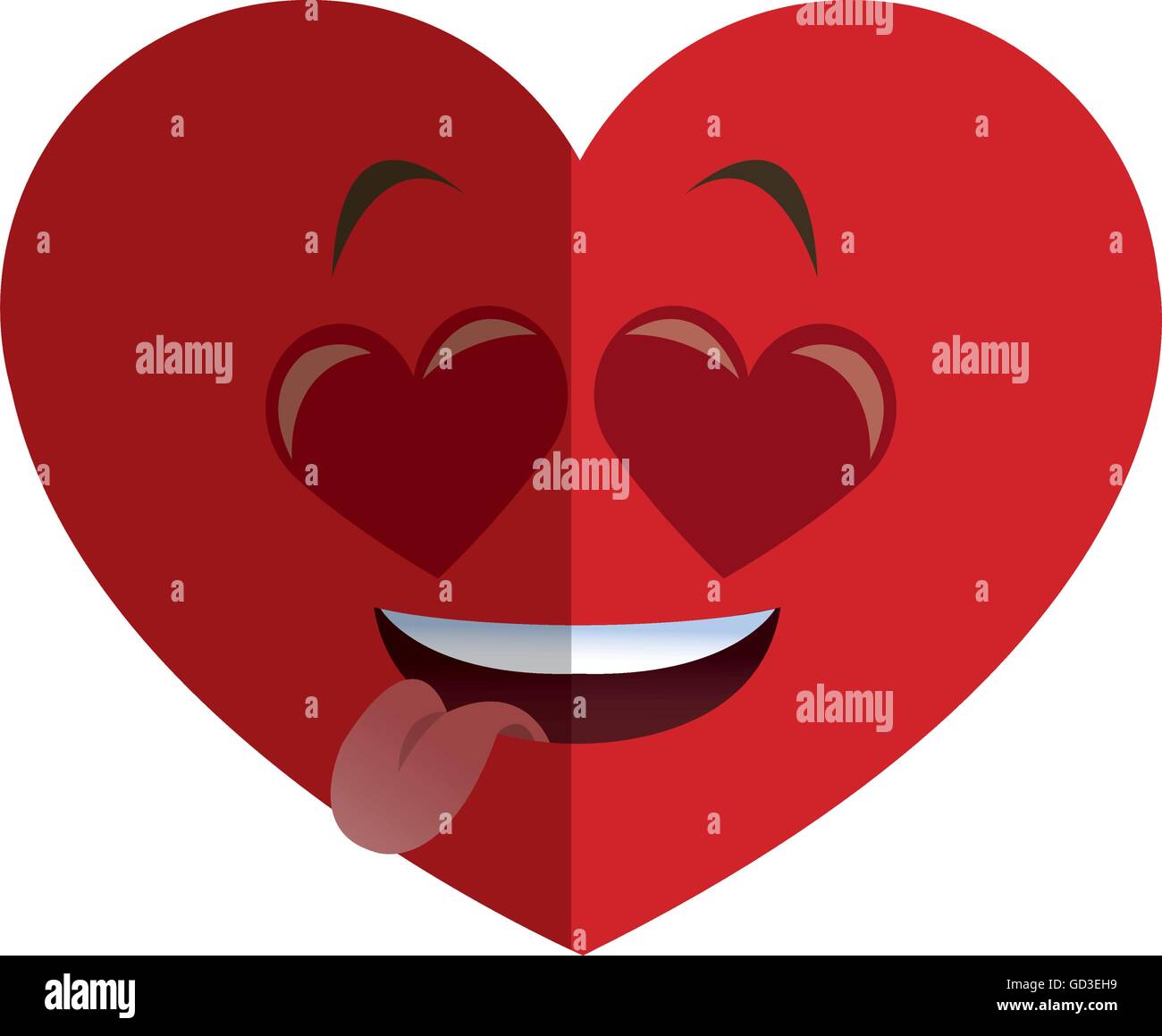 heart eyes heart cartoon icon Stock Vector Image & Art - Alamy