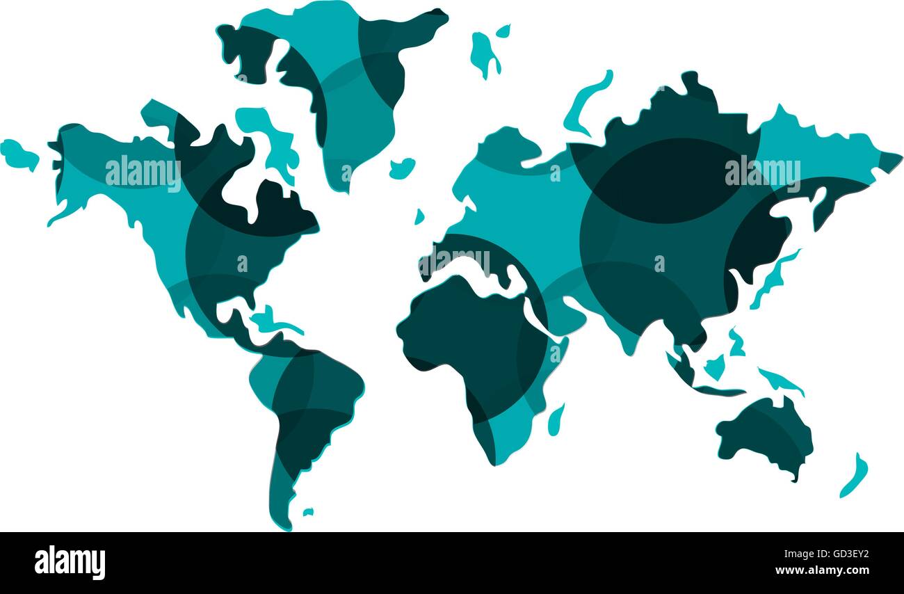 geometric texture world map icon Stock Vector Image & Art - Alamy