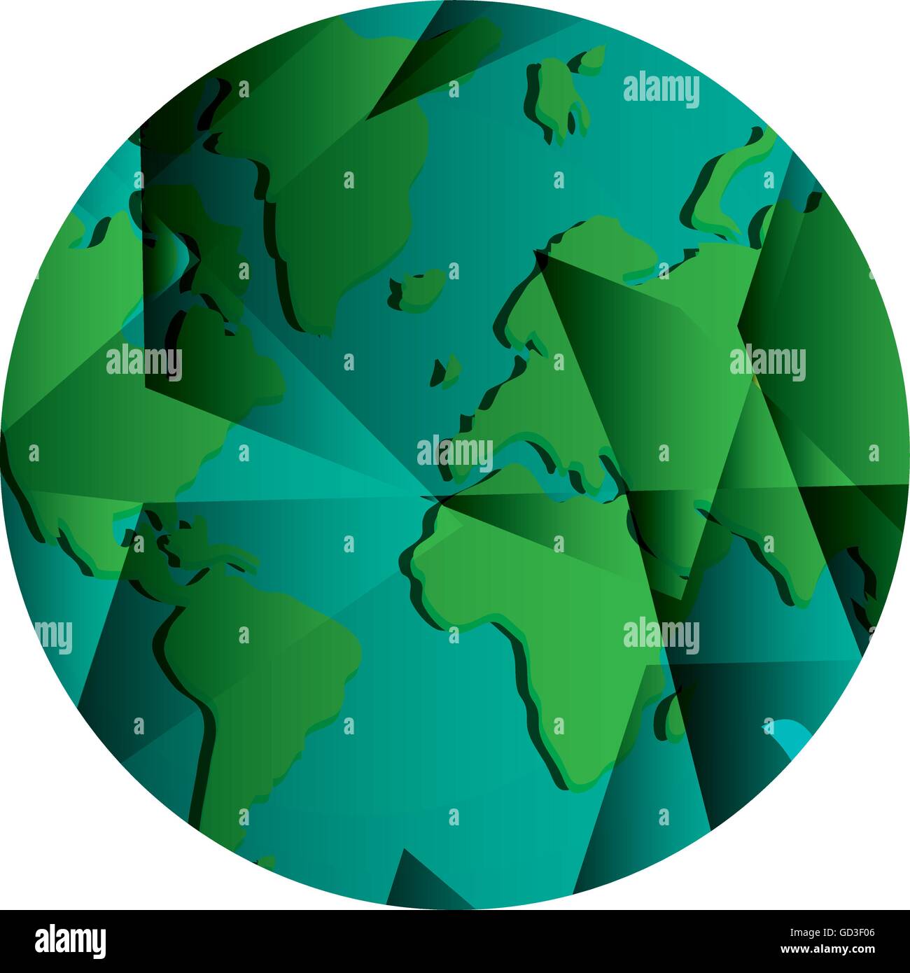 geometric texture earth globe icon Stock Vector Image & Art - Alamy