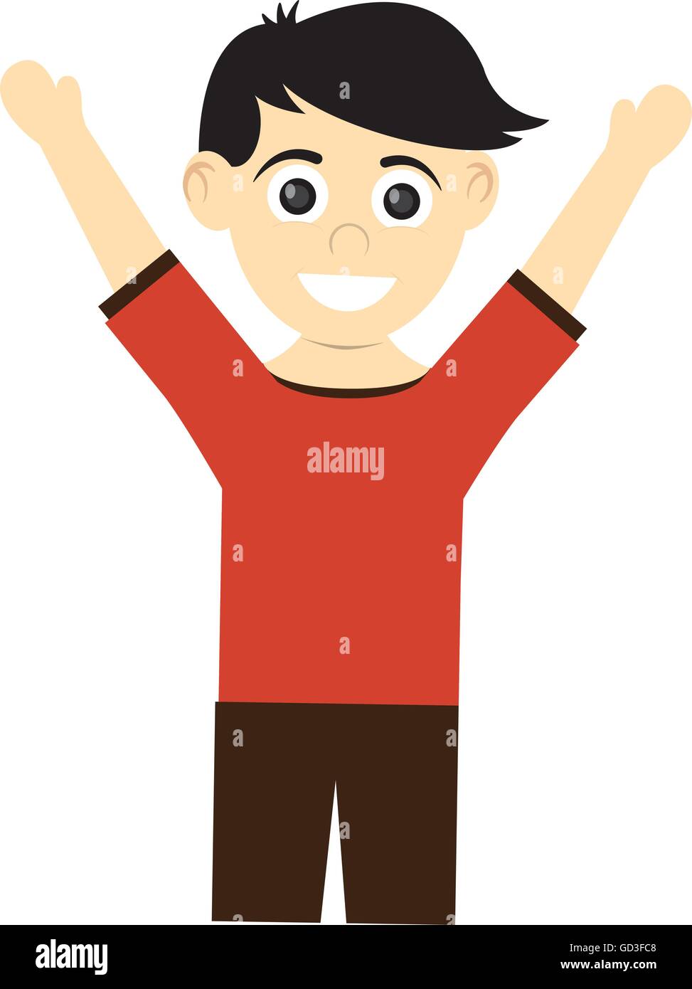 Happy Boy With Open Arms Icon Stock Vector Image Art Alamy Happy Boy With Open Arms Icon Stock Vector Image Art Alamy