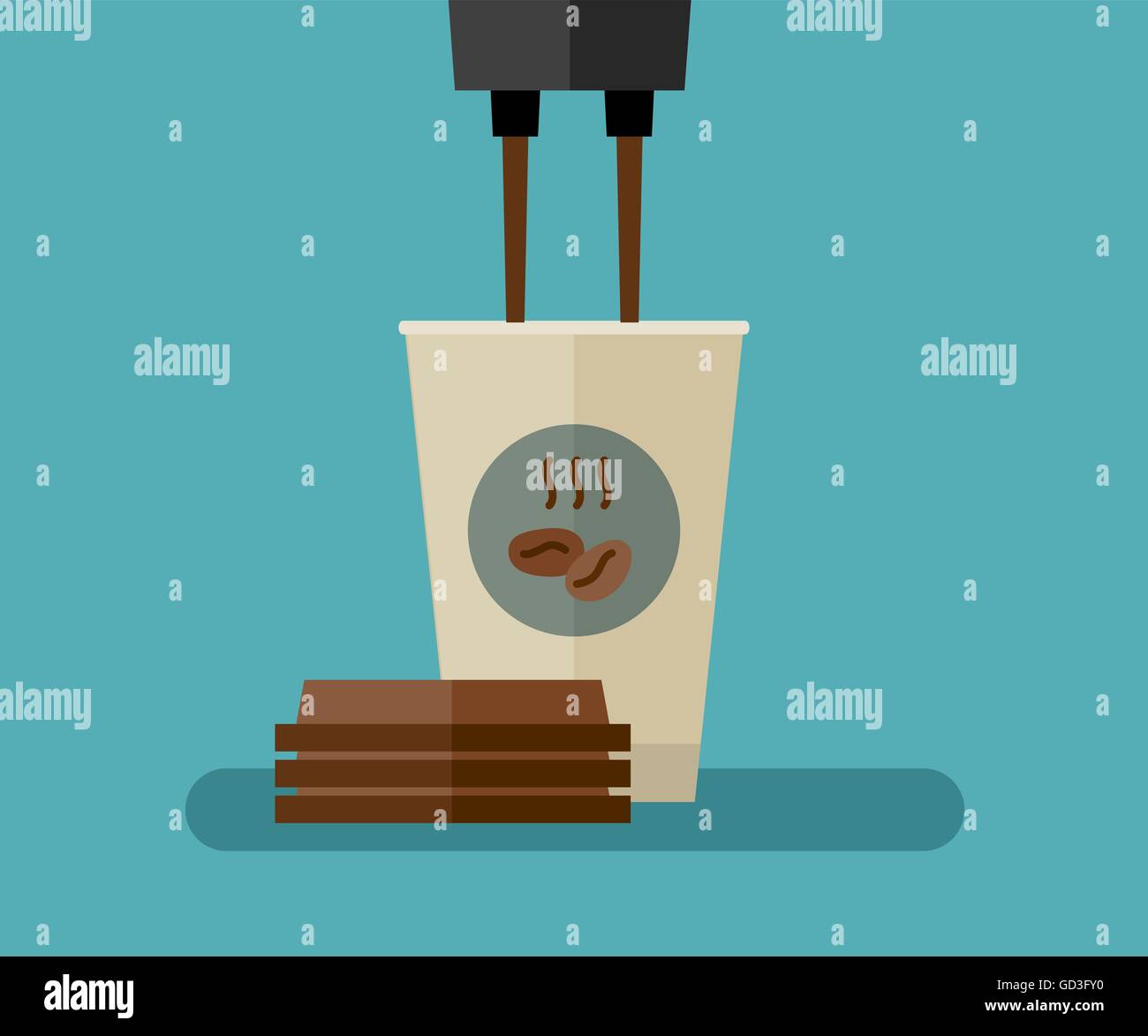 Coffee paper cup Stock Vector Image & Art - Alamy