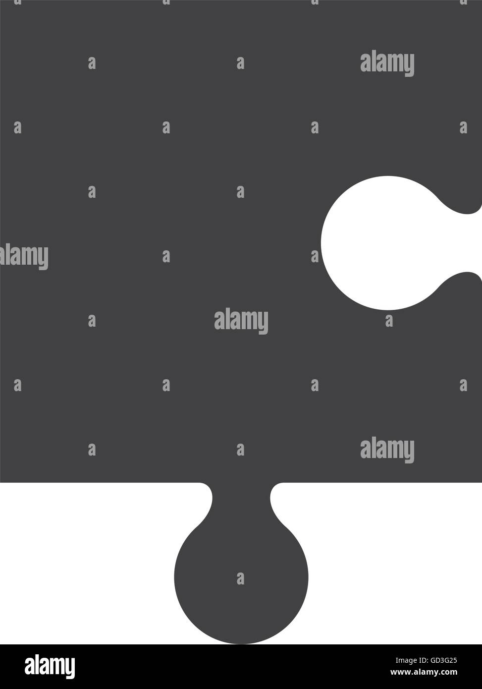 puzzle piece icon silhouette Stock Vector Image & Art - Alamy