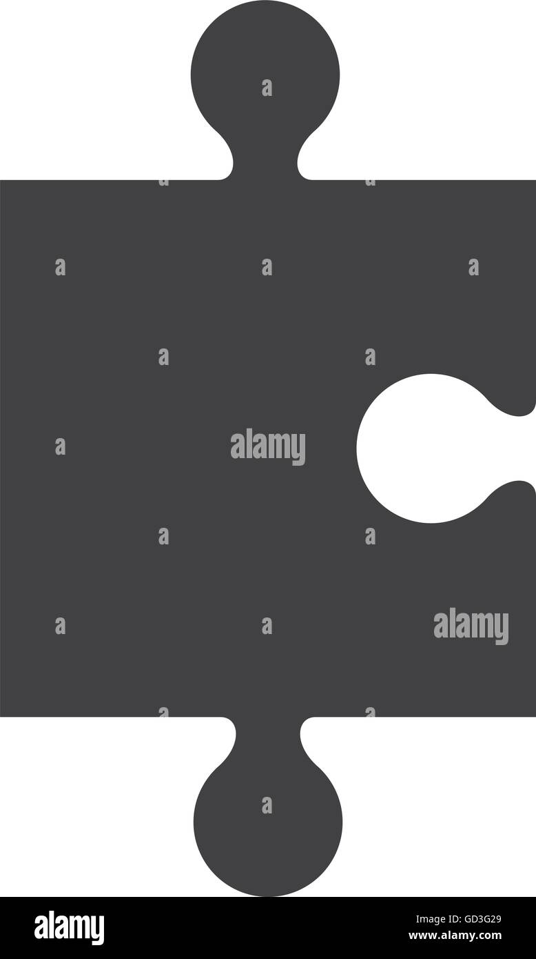 puzzle piece icon silhouette Stock Vector Image & Art - Alamy