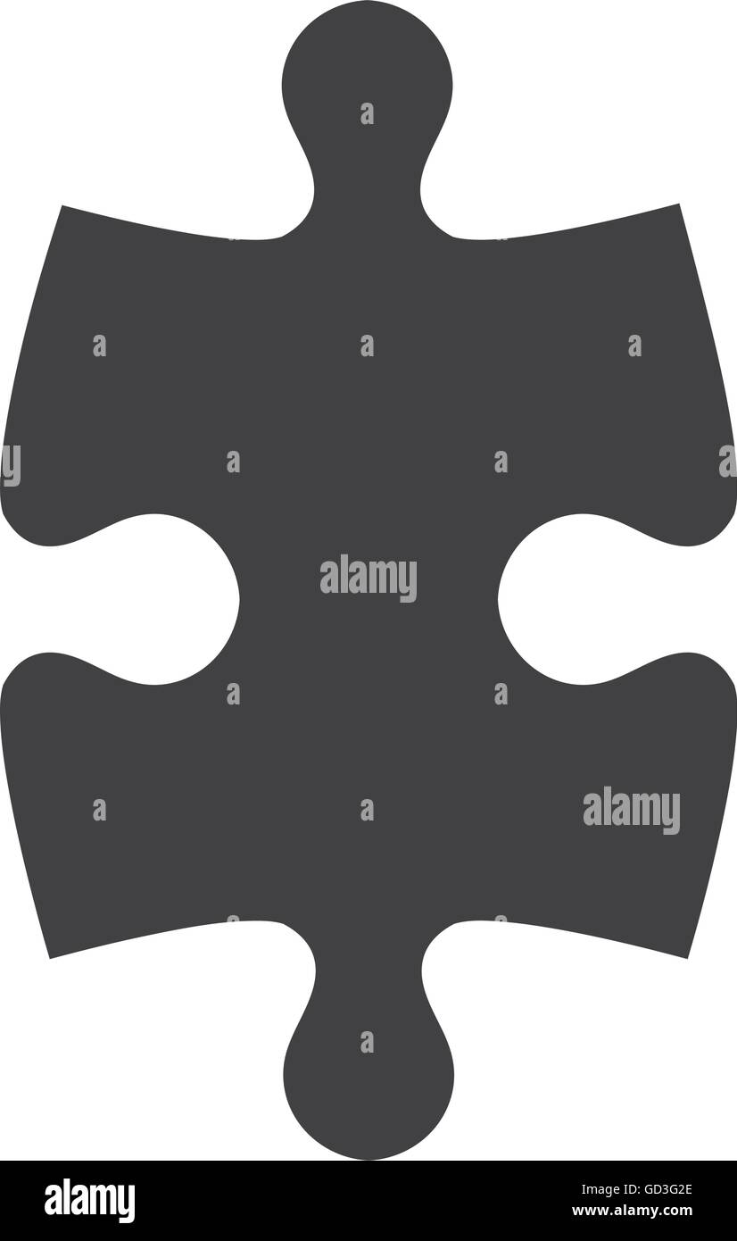 puzzle piece icon silhouette Stock Vector Image & Art - Alamy