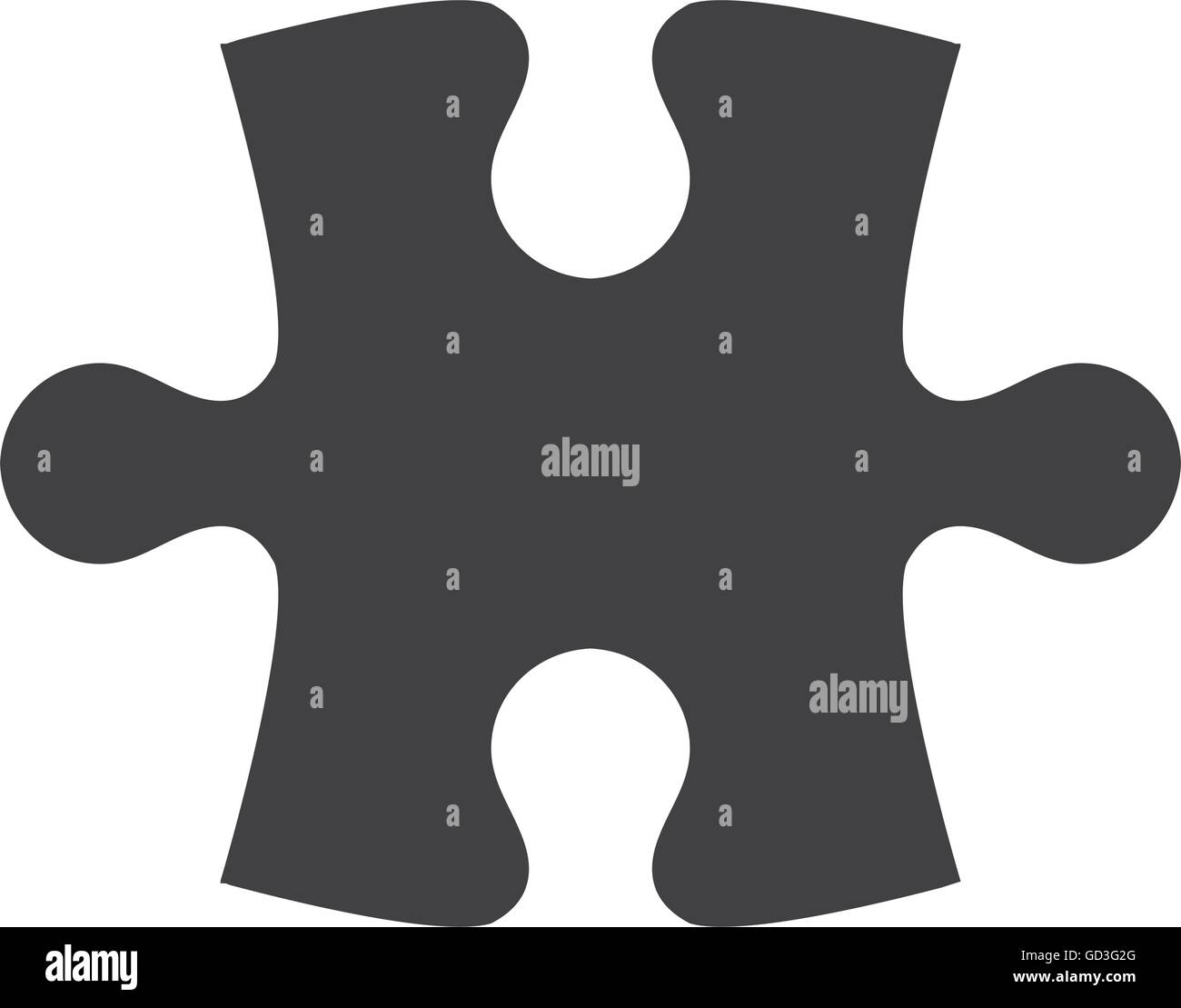 puzzle piece icon silhouette Stock Vector Image & Art - Alamy