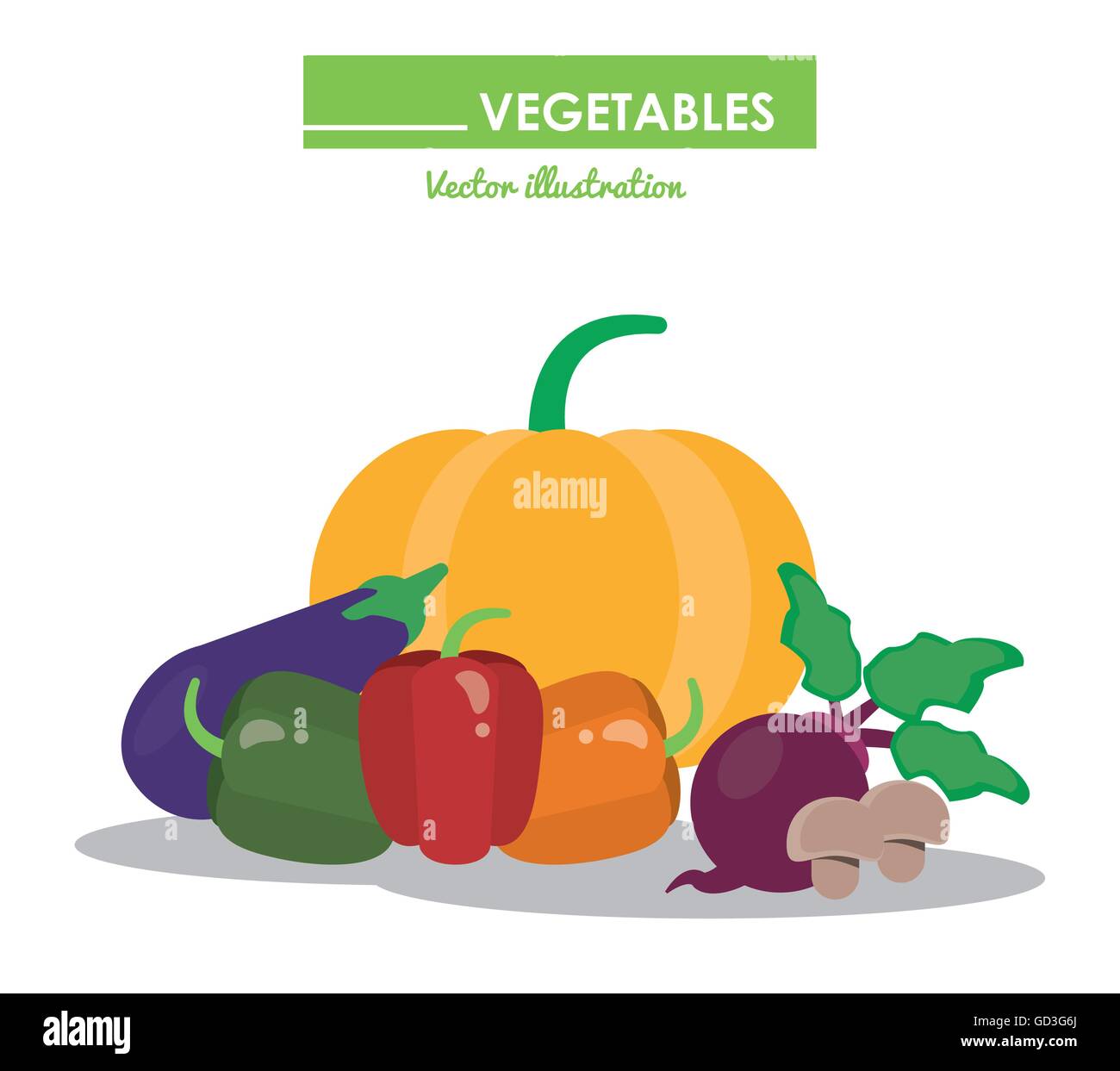 Vegetables icon set. Healthy food design. Vector graphic Stock Vector ...