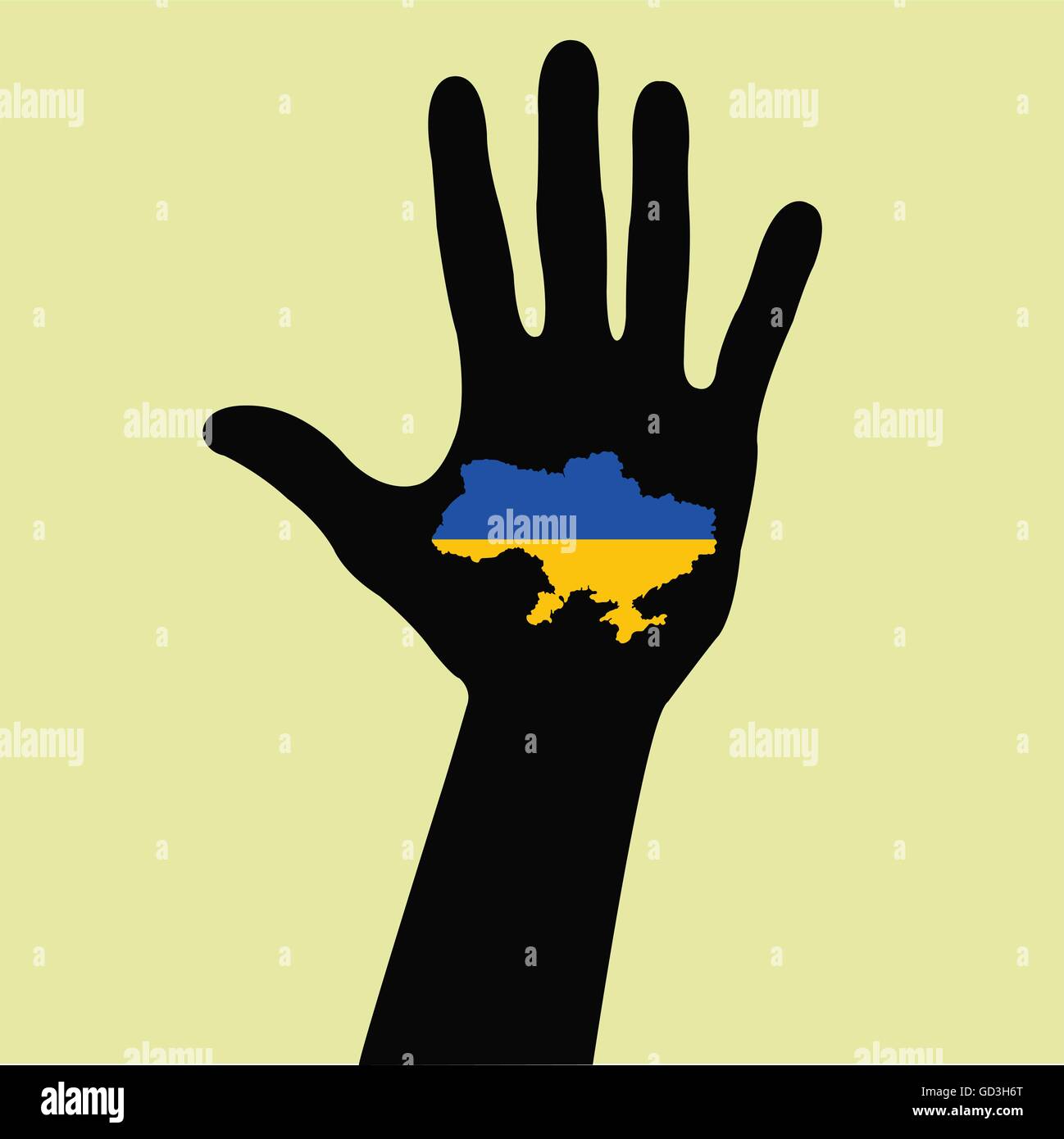 Map flag ukraine national Stock Vector Images - Alamy