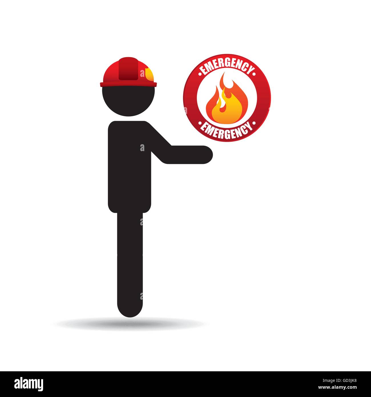 firefighter job icon Stock Vector Image & Art - Alamy