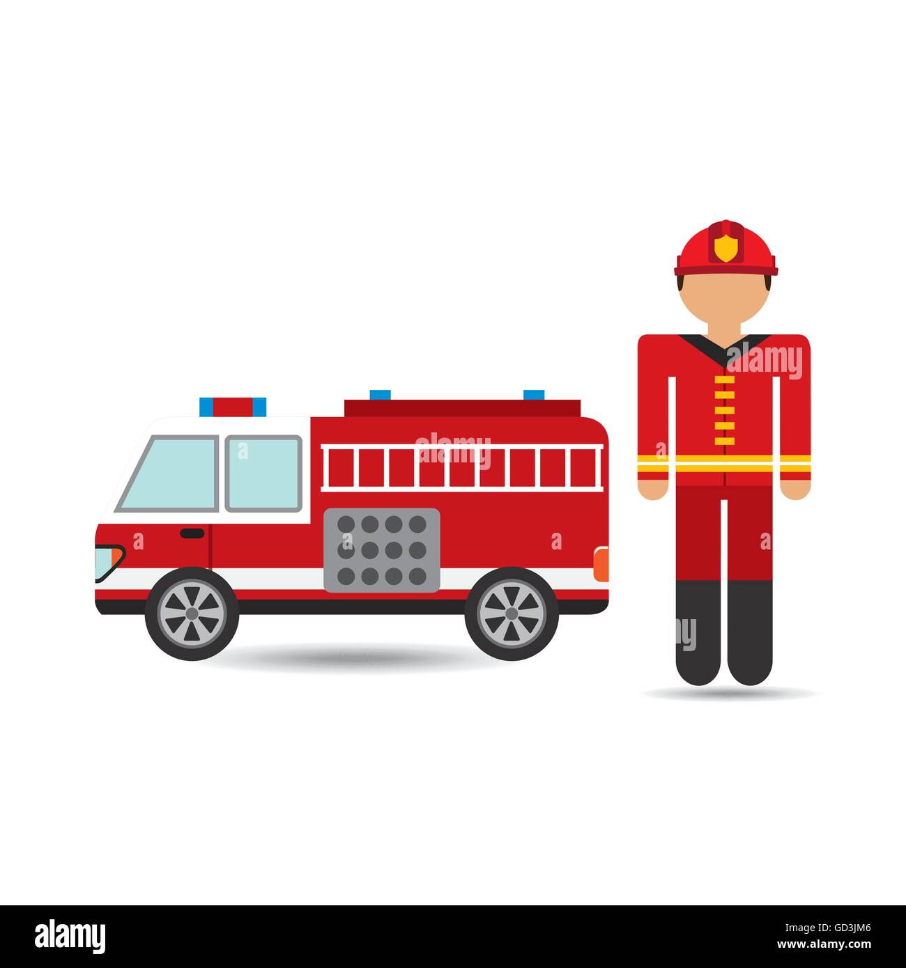 firefighter job icon Stock Vector Image & Art - Alamy