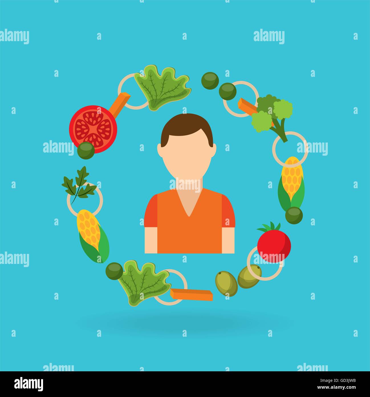 vegetables and fruits Stock Vector Image & Art - Alamy