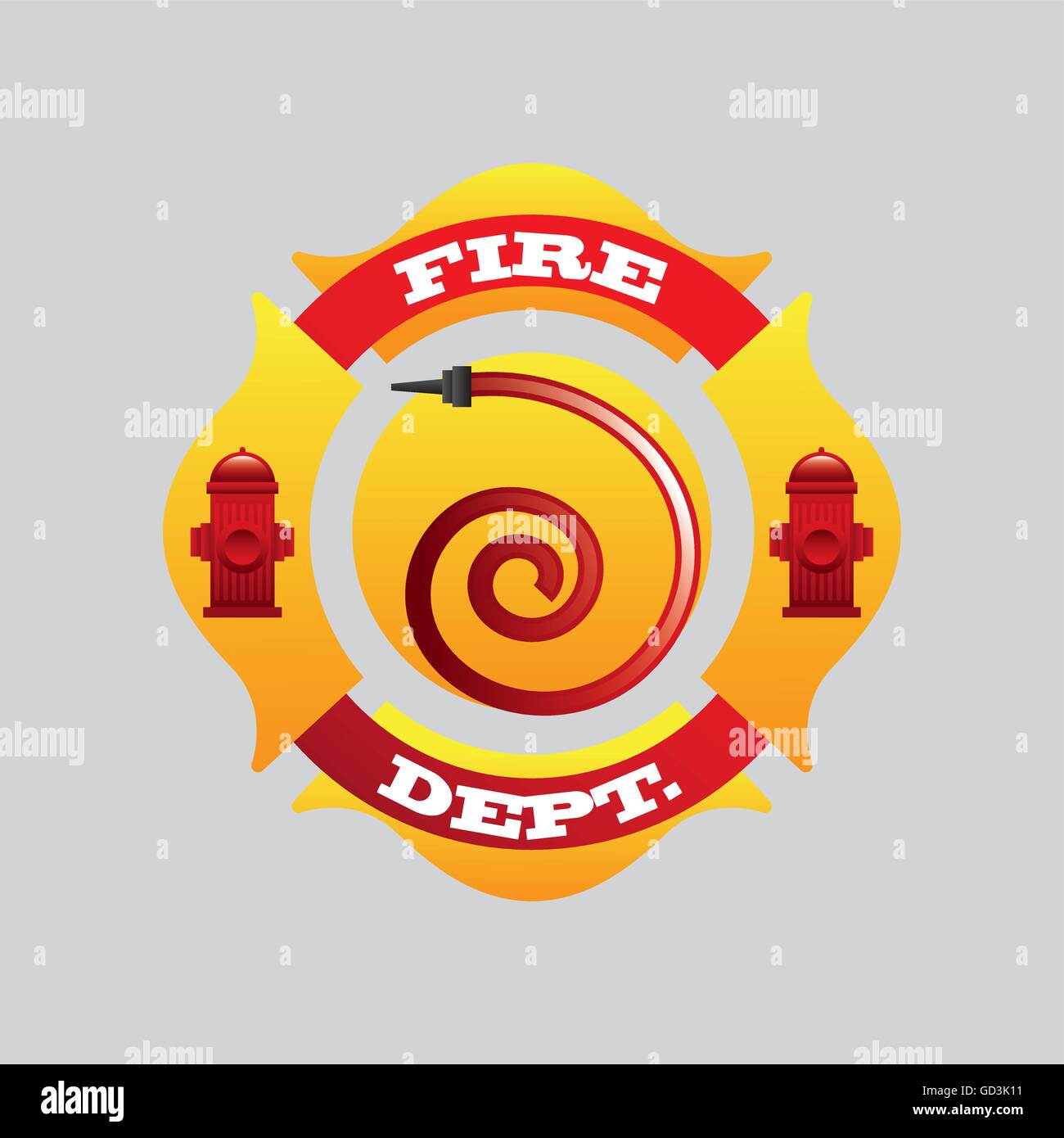 firefighter job icon Stock Vector Image & Art - Alamy