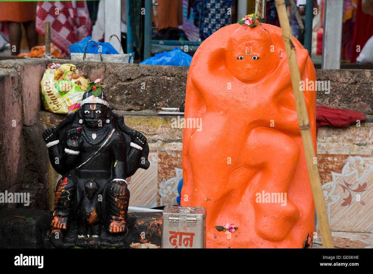 Lord Hanuman And Shani Dev Statue Nasik Maharashtra India Asia Stock Photo Alamy