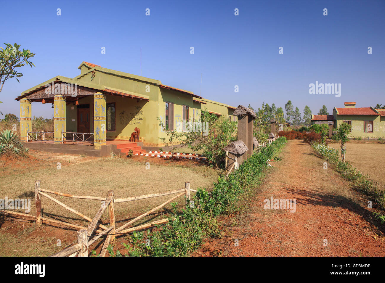 Bastar jungle resort, jagdalpur, chhattisgarh, india, asia Stock Photo