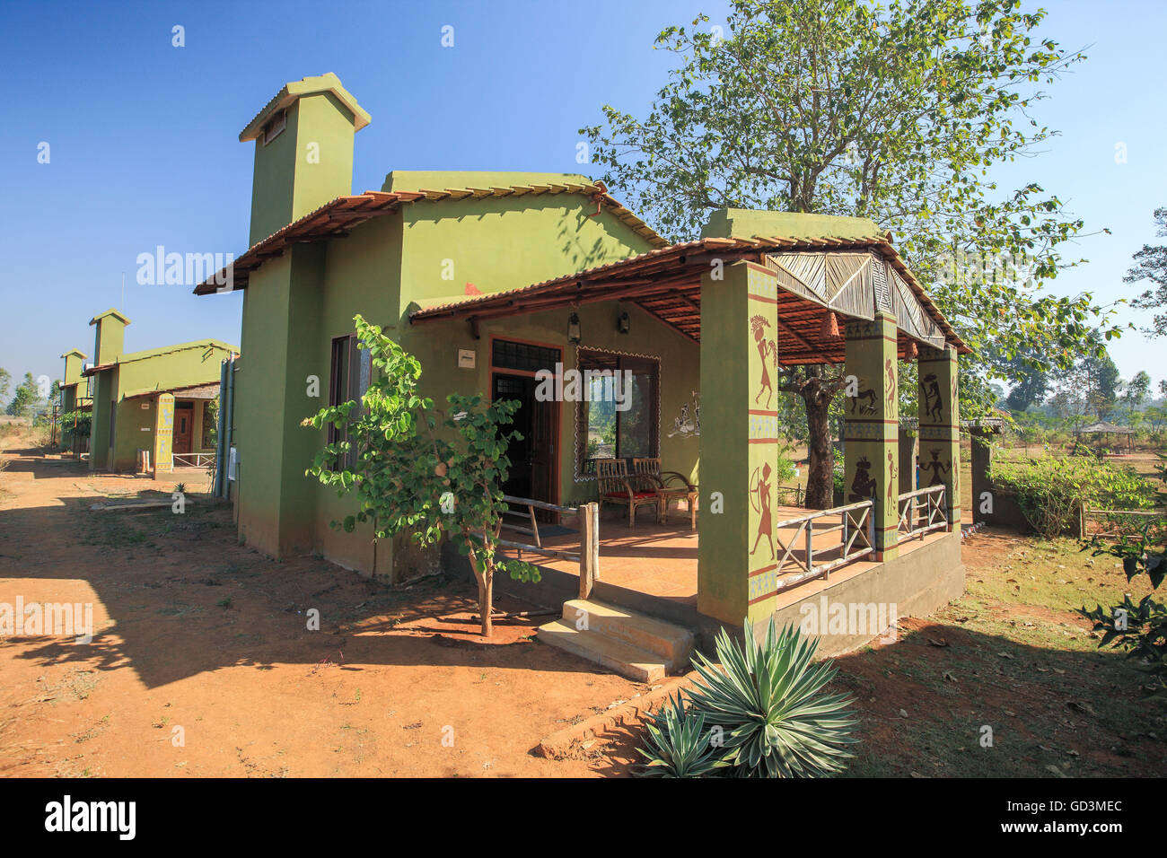 Bastar jungle resort, jagdalpur, chhattisgarh, india, asia Stock Photo