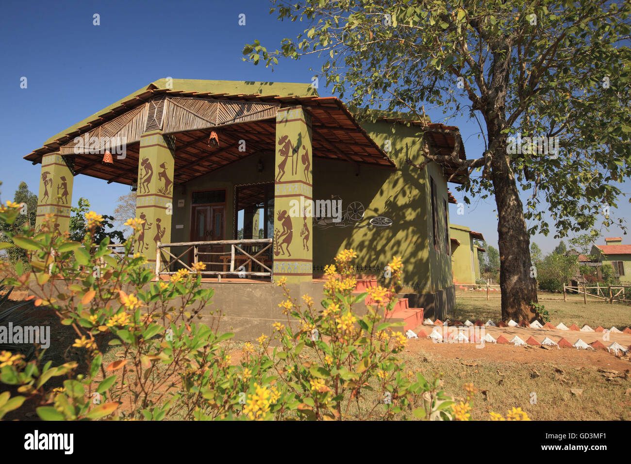Bastar jungle resort, jagdalpur, chhattisgarh, india, asia Stock Photo