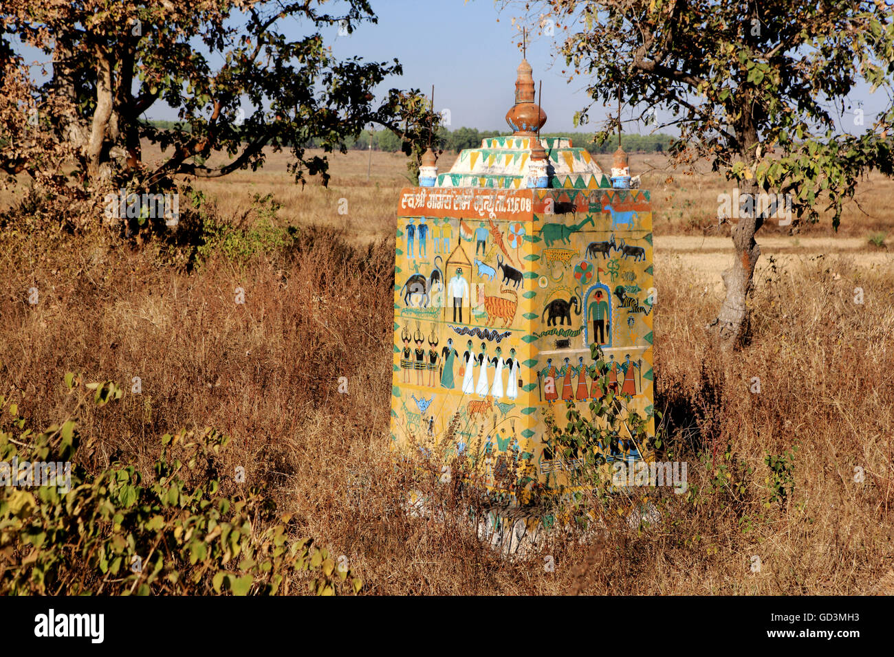 Stone grave, bastar, chhattisgarh, india, asia Stock Photo