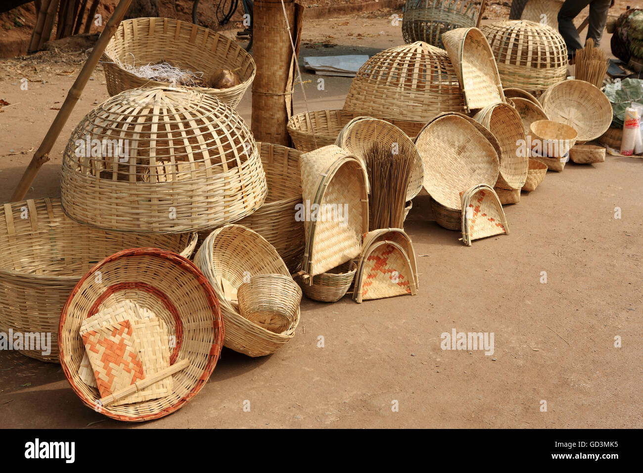  Bamboo handicraft  bastar chattisgarh india asia Stock 