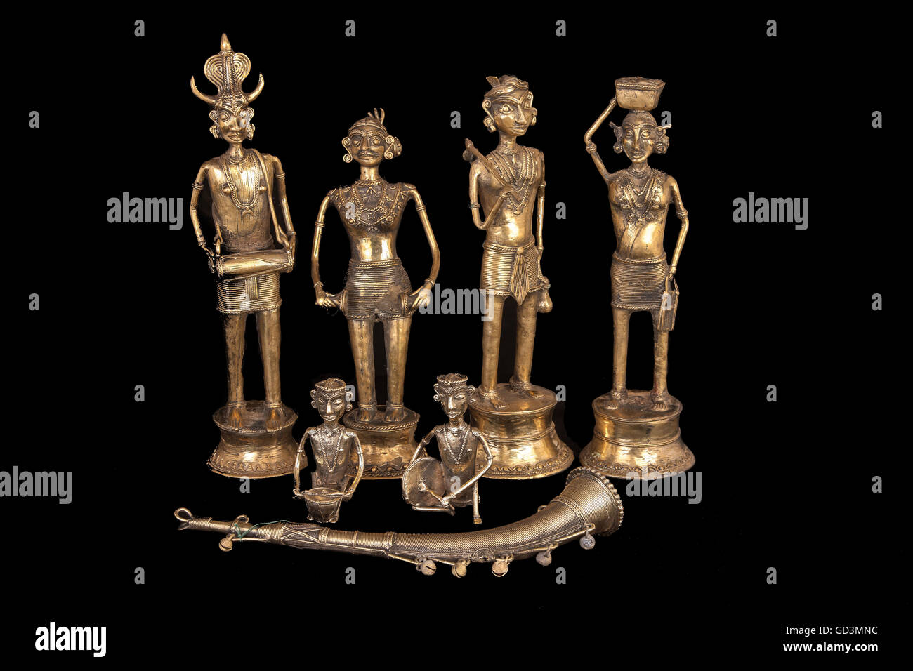 Metal human figure, bastar, chhattisgarh, india, asia Stock Photo