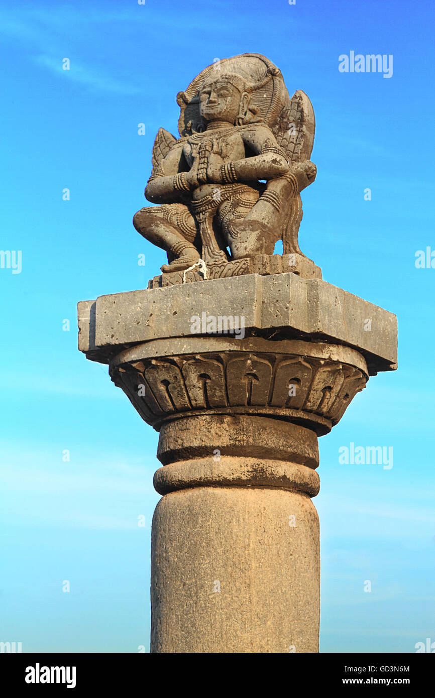 Pillar danteshwari temple, bastar, chhattisgarh, india, asia Stock Photo