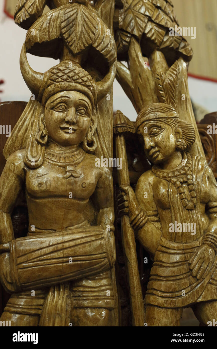Human figures handicraft, bastar, chhattisgarh, india, asia Stock Photo