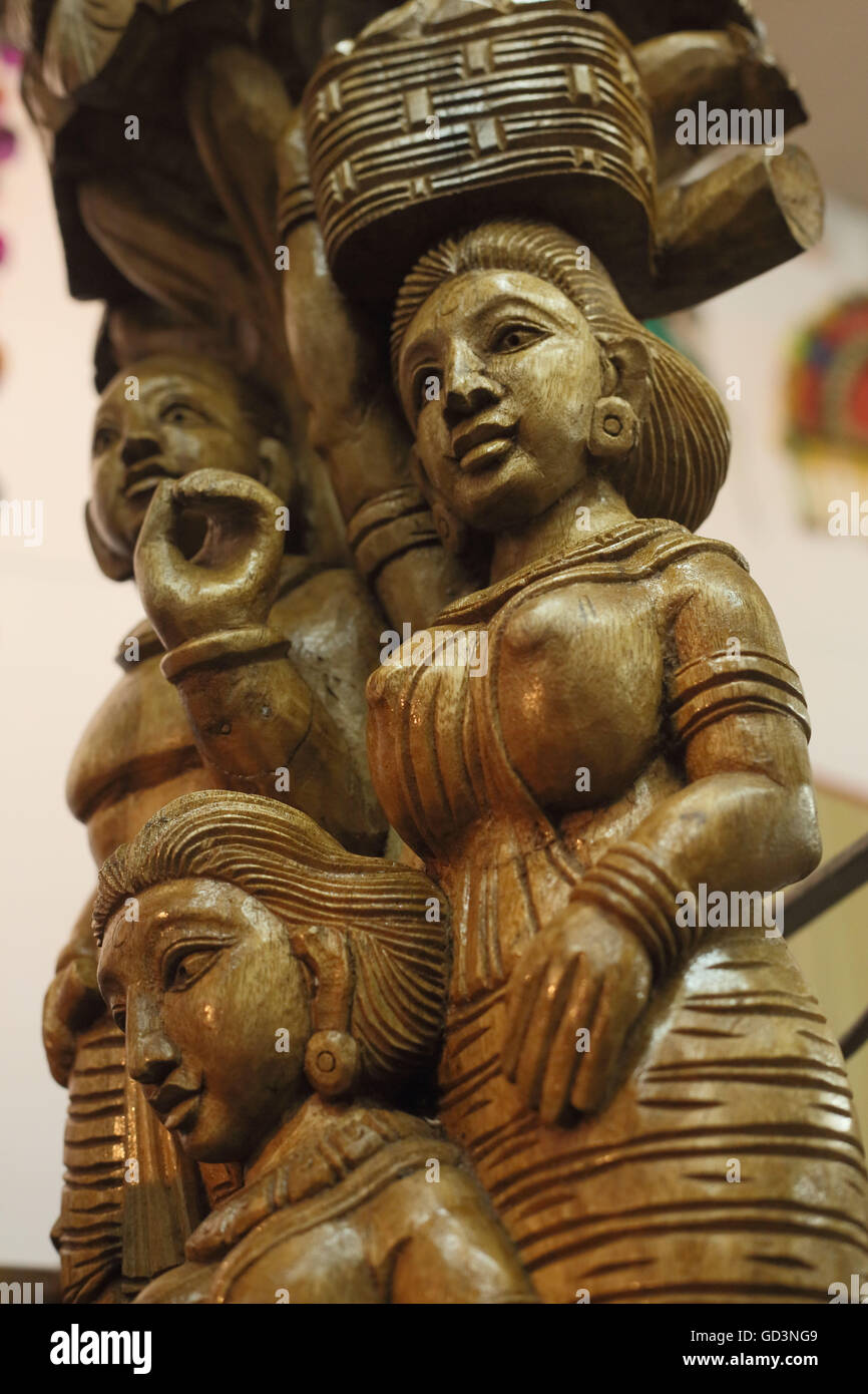 Human figures handicraft, bastar, chhattisgarh, india, asia Stock Photo