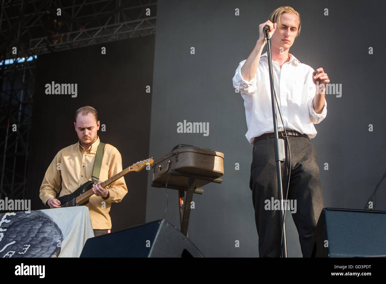 Monza Italy. 10 July 2016. The English rock band EAGULLS performs live on  stage at Parco di Monza during the I-Days Festival Credit: Rodolfo  Sassano/Alamy Live News Stock Photo - Alamy
