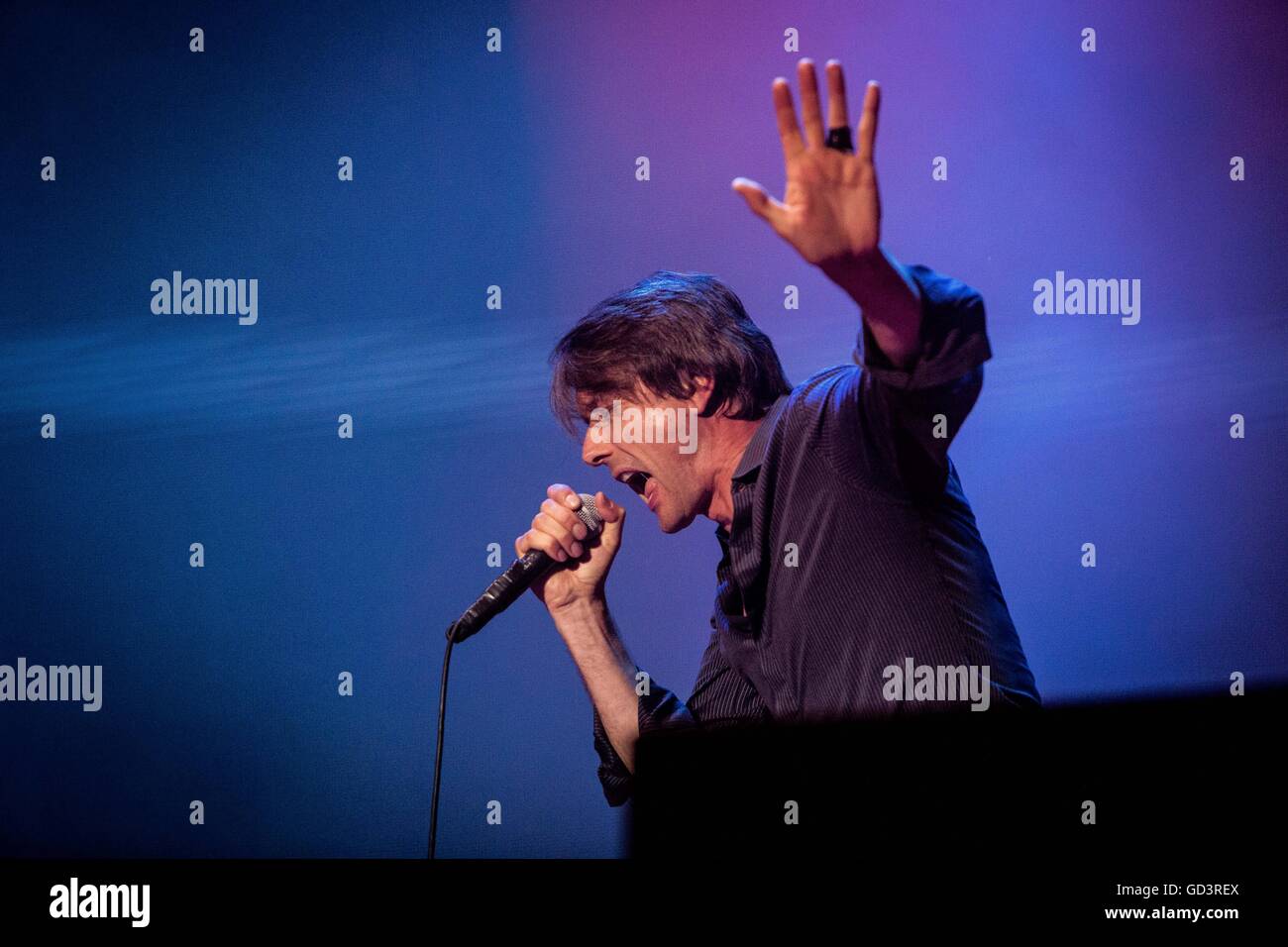 Monza, Italy 10th July 2016 Suede perform live at I-Days Festival 2016 Credit:  Roberto Finizio/ Alamy Live News Stock Photo