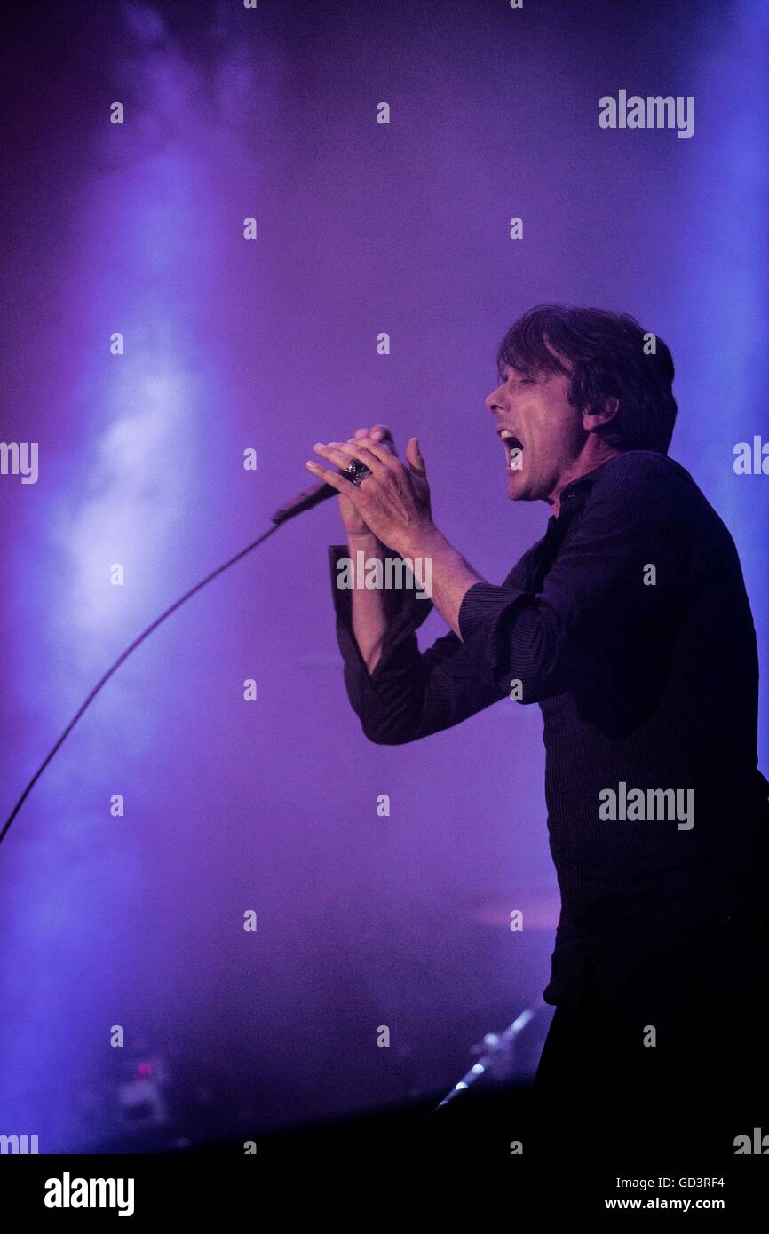 Monza, Italy 10th July 2016 Suede perform live at I-Days Festival 2016 Credit:  Roberto Finizio/ Alamy Live News Stock Photo