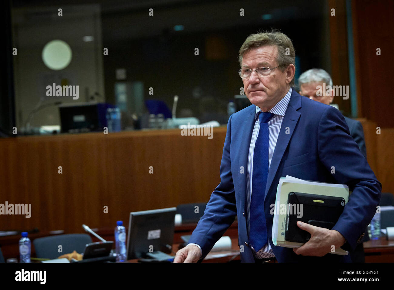 Brussels, Belgium. 12th July, 2016. Meeting of the ECOFIN in the ...