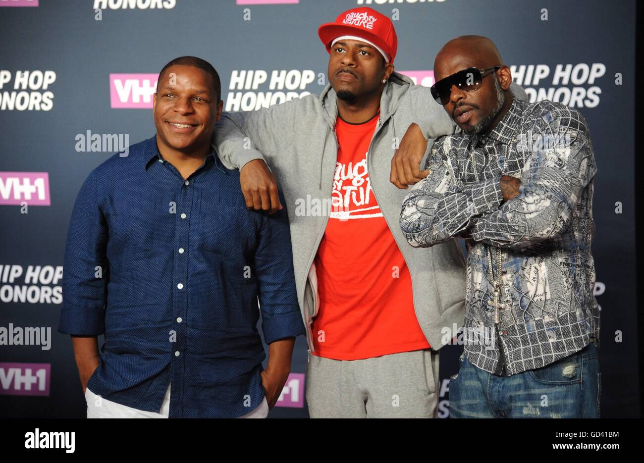 New York, NY, USA. 11th July, 2016. Vin Rock, DJ Kay Gee, Treach