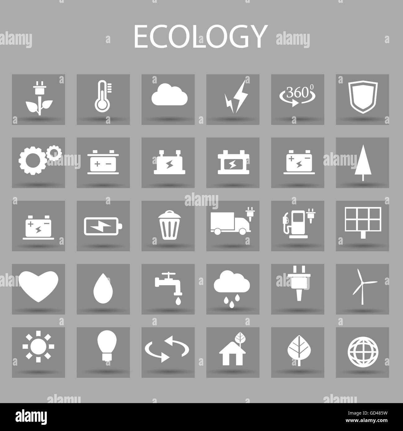 Vector flat color icons set and graphic design elements. Illustration ...