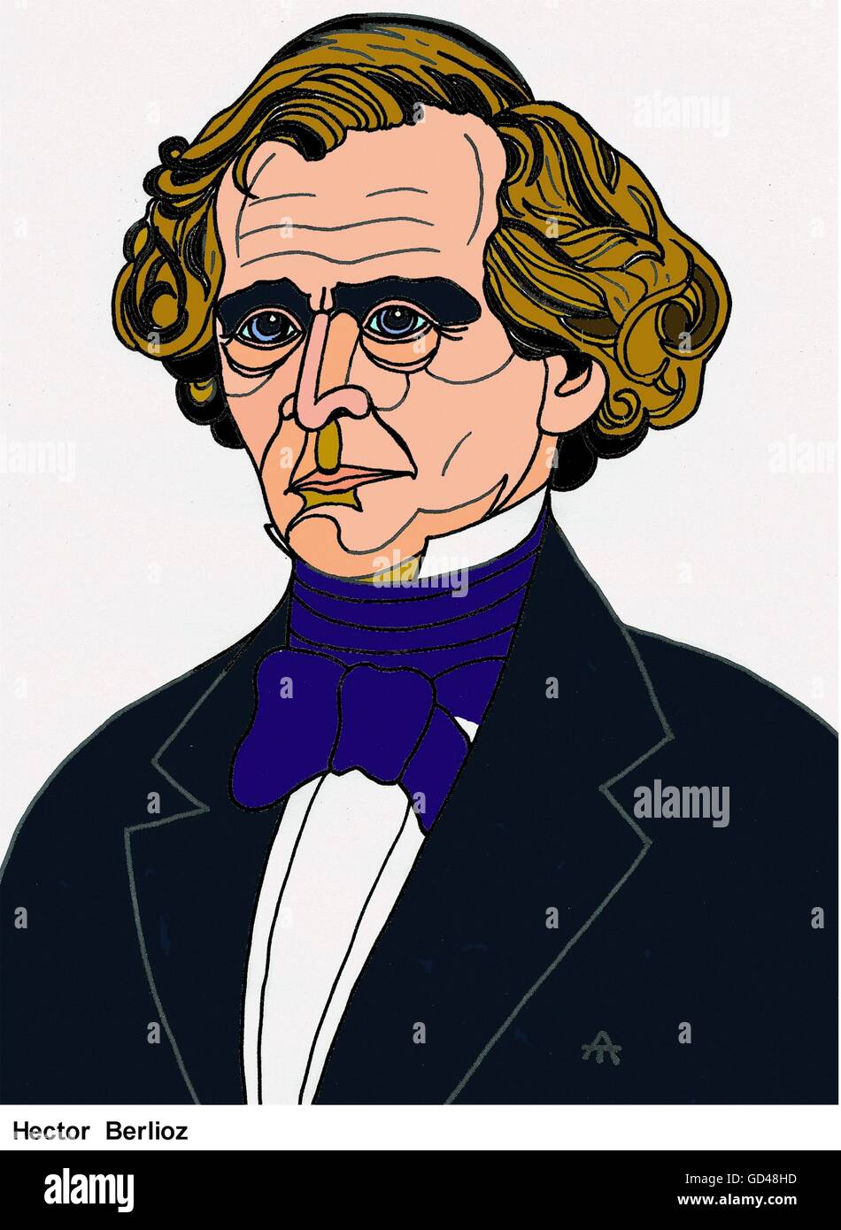 Portrait of Hector Berlioz Stock Photo Alamy