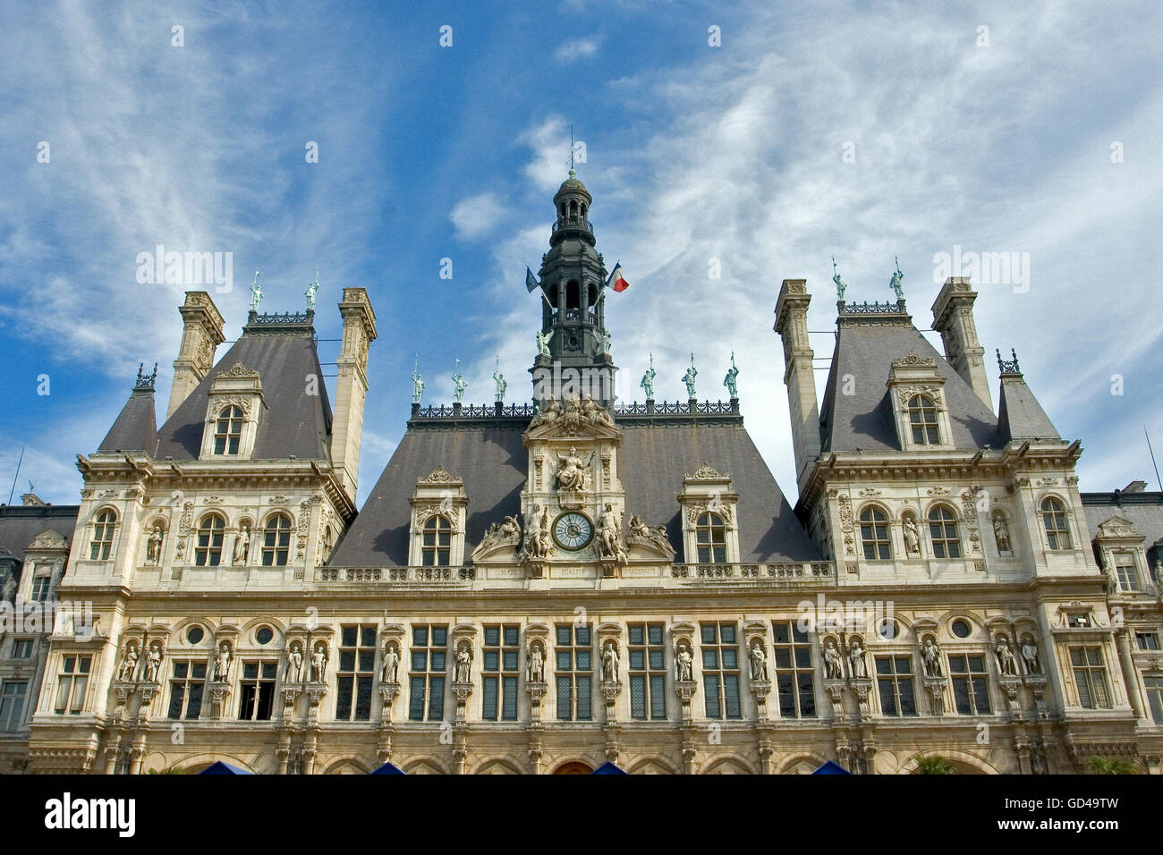 City Hall building. Paris. France Stock Photo - Alamy