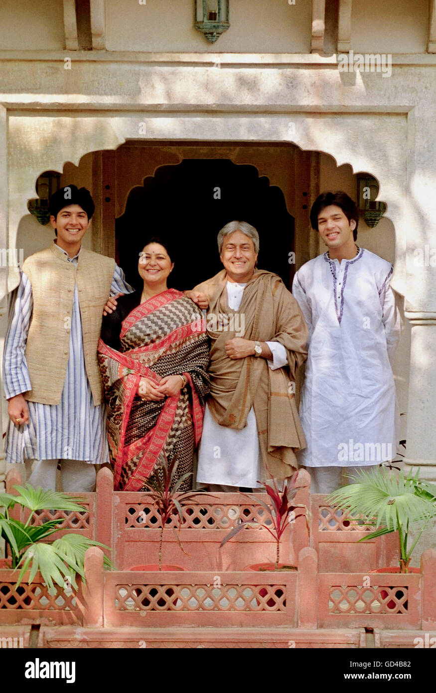 Amjad Ali Khan with family Stock Photo Alamy