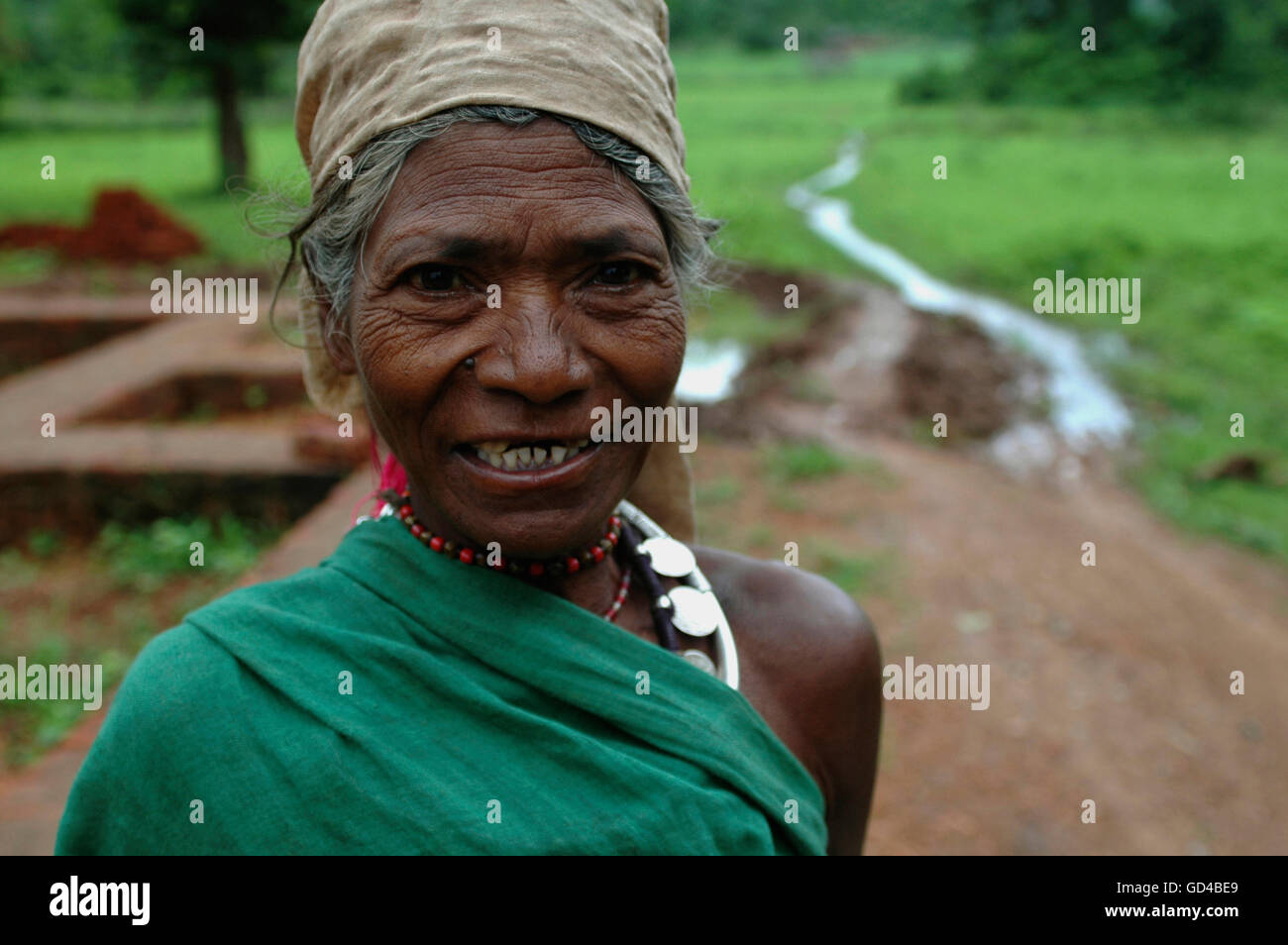 An Old Tribal Woman Stock Photo - Alamy