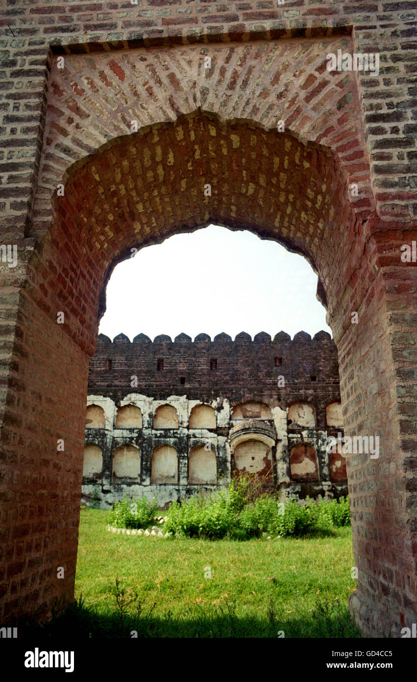 Arch gate of Akhnoor Fort Stock Photo